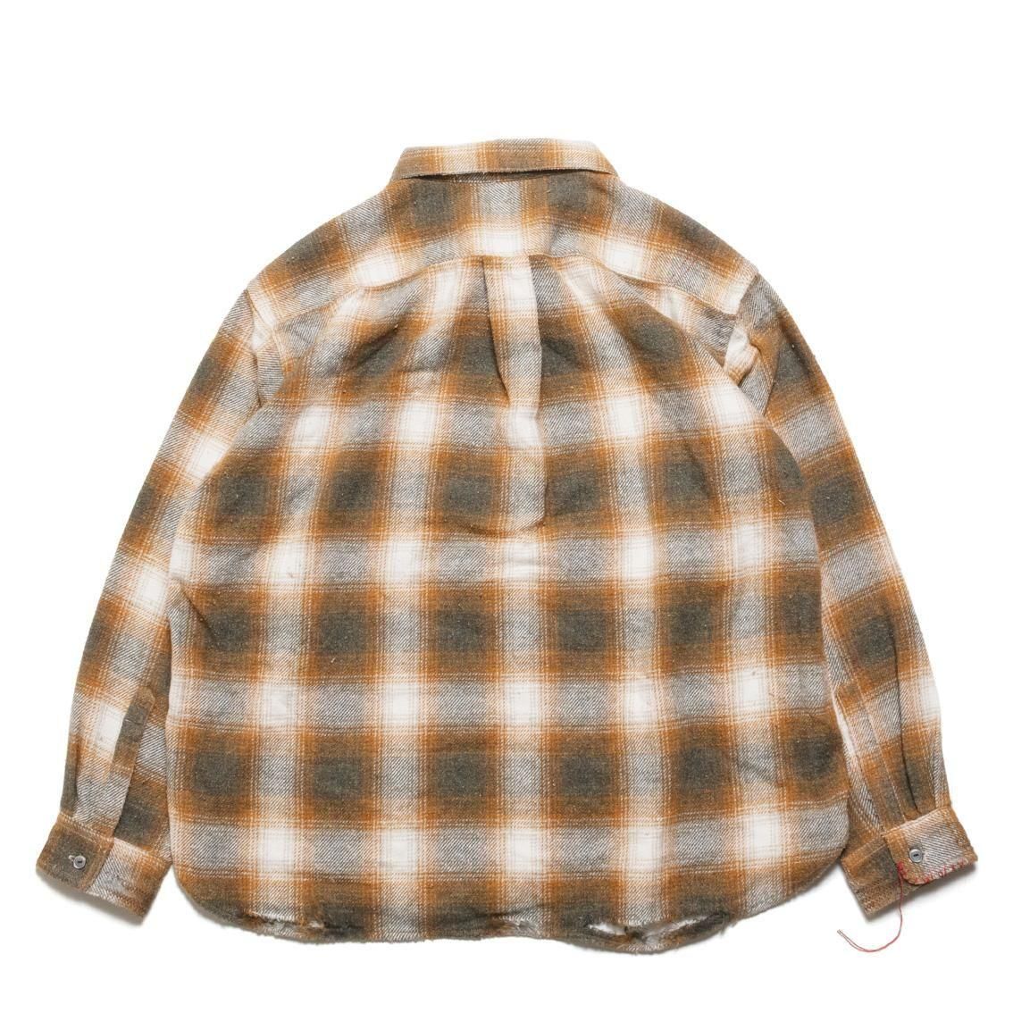 ANACHRONORM / アナクロノーム]OMBRE CHECK DAMAGED WIDE FLANNEL