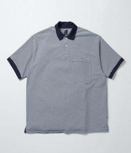 DAIWA PIER 39 TECH POLO SHIRTS S/S [WHITE×NAVY BORDER] - Fresh