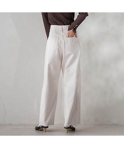 カーブデニムパンツ≪洗濯機で洗える≫ | Droite lautreamont (Women