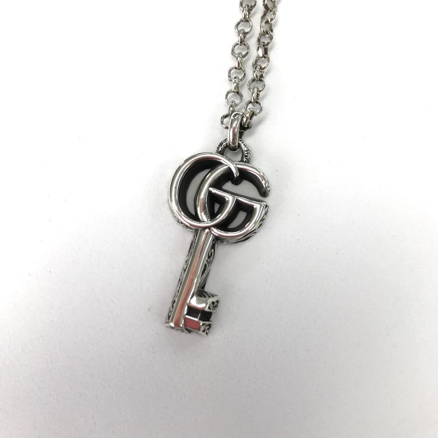 GUCCI（グッチ） ダブルG キー ネックレス 627757 J8400 0701 メンズ