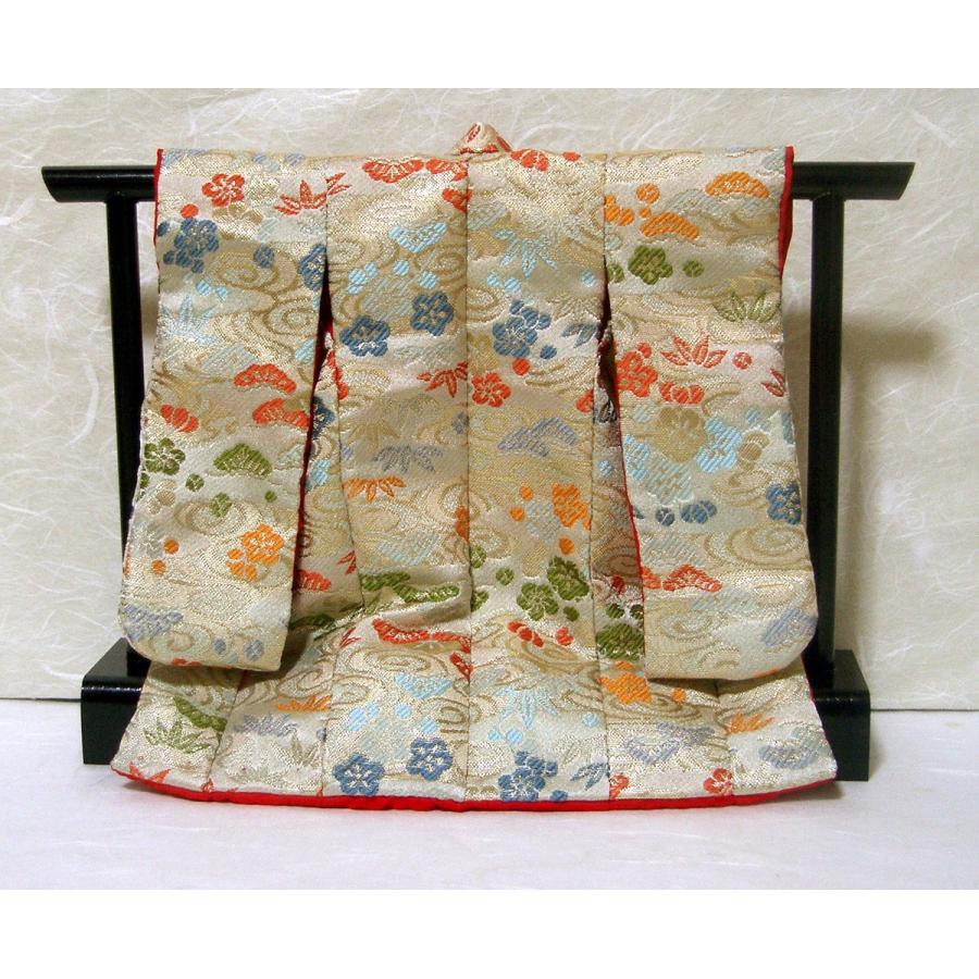 ミニチュア着物1/7金襴打掛キット ベージュ（高さ195mm幅277mm