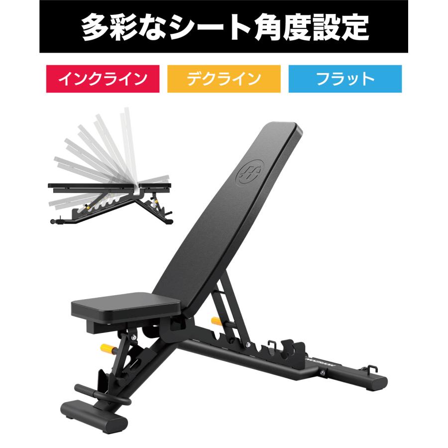 トレーニングベンチ アジャスタブルベンチ ベンチプレス 角度調整