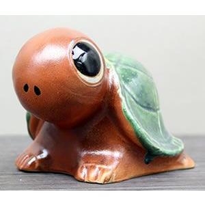 信楽焼 6号福亀 火色 長寿にご利益がある亀 縁起物のかめ置物 陶器カメ