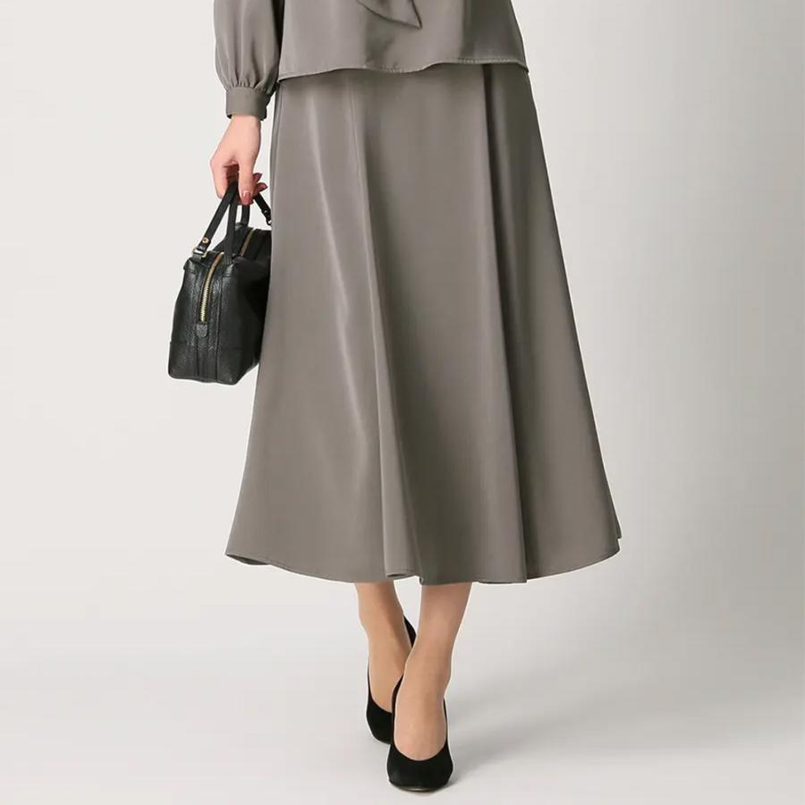 AOYAMA 【洋服の青山】オールシーズン用 グレー系 ロング フレア