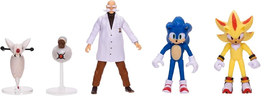 Amazon.com: Sonic 3 Movie Action Figures 2.5-Inch Movie Collector