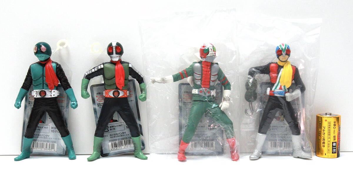 Amazon.co.jp: ソフビ魂 15体 旧1号 旧2号 V3 ライダーマン スーパー1
