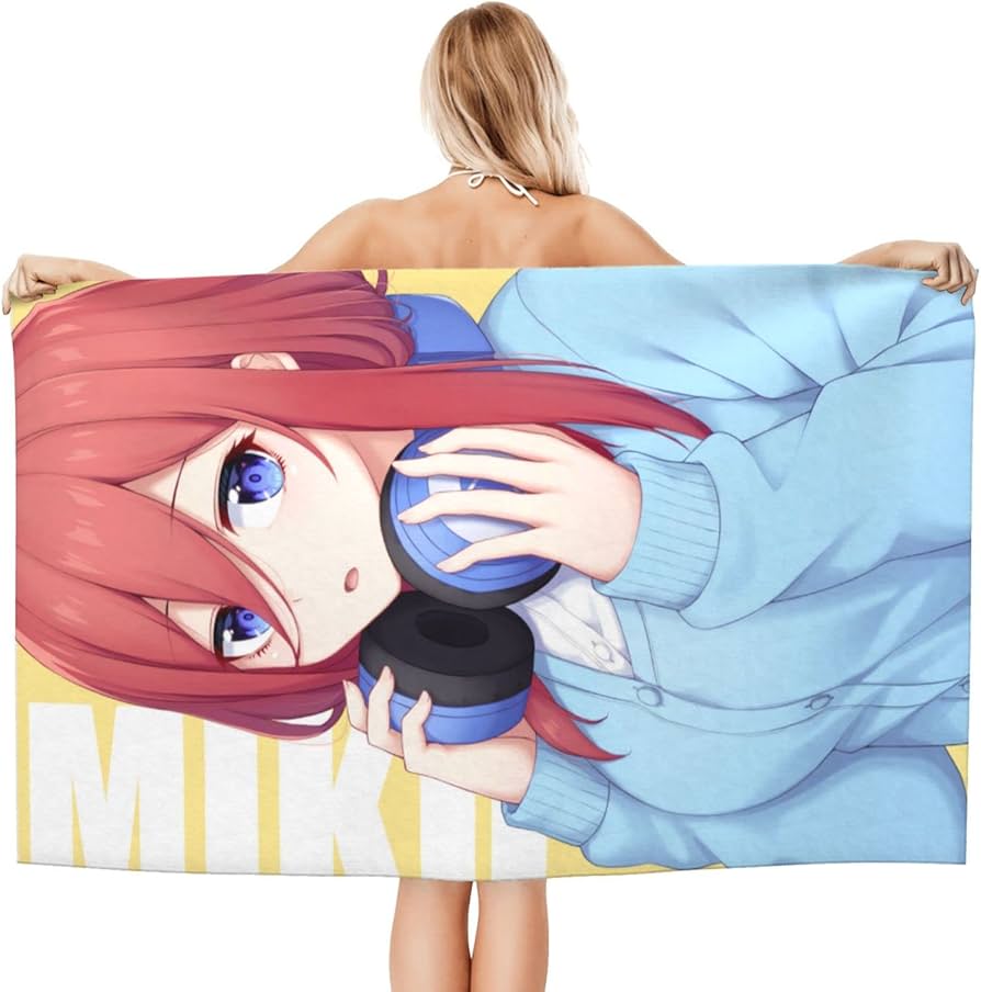 Amazon.co.jp: 五等分の花嫁 中野三玖 バスタオル おしゃれ セクシー