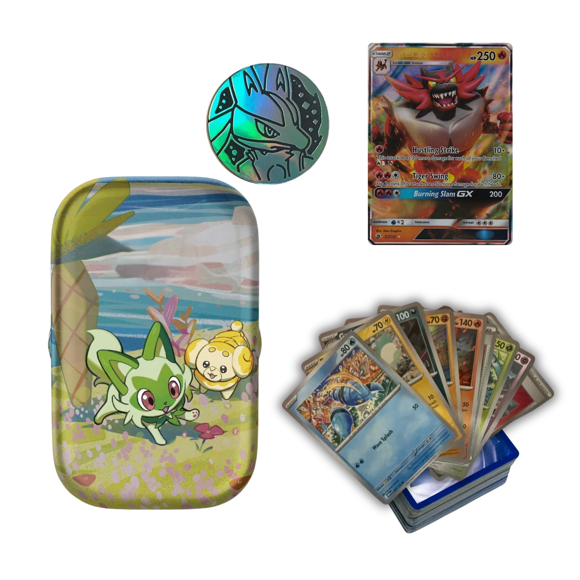 Amazon | 究極のポケモンミニ缶セット - トレーディングカード50枚