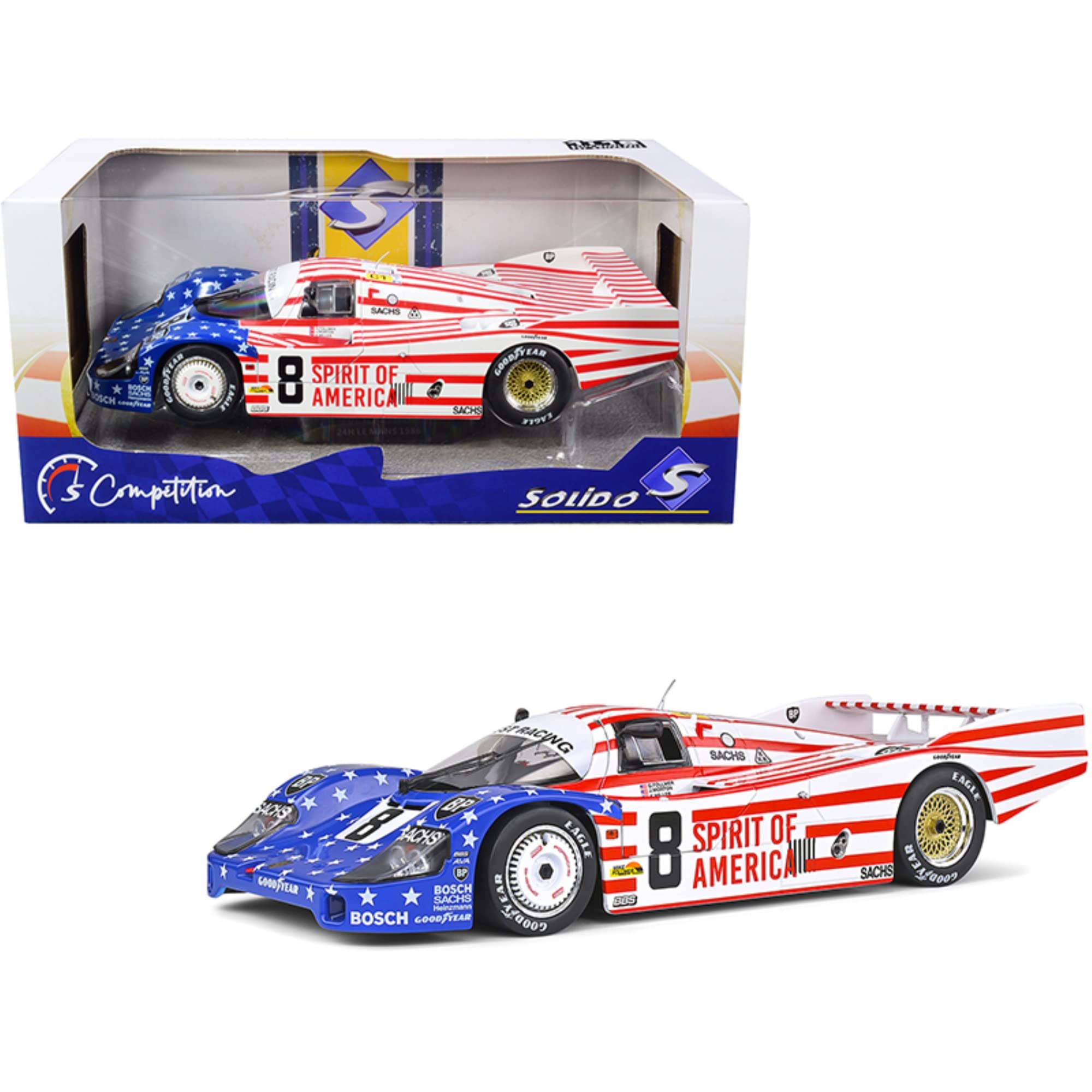Amazon.com: Porsche 956LH RHD (Right Hand Drive) #8 G. Follmer - J