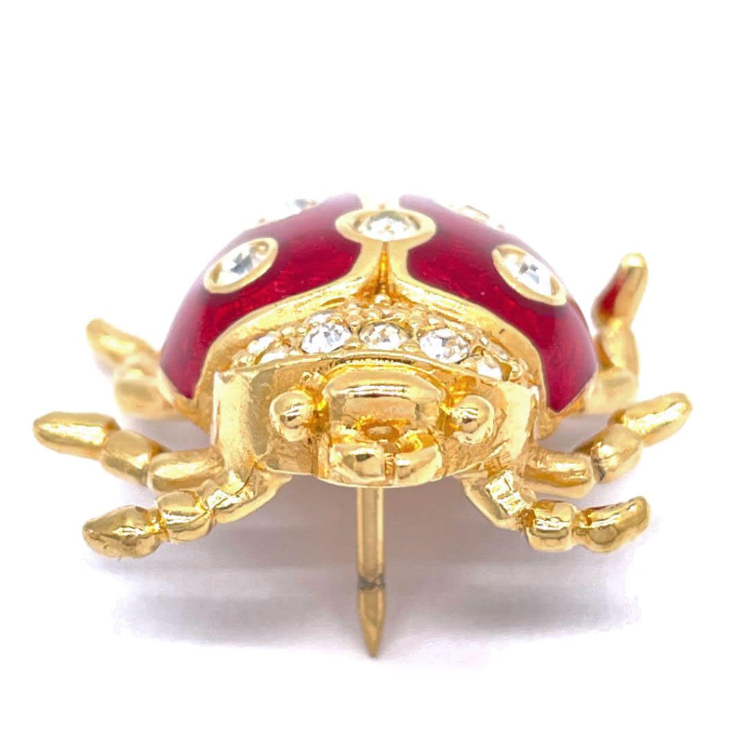 Christian Dior クリスチャン・ディオール ピンブローチ てんとう虫