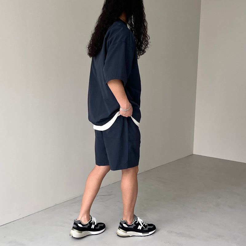 premium nylon setup / navy（プレミアムナイロンセットアップ