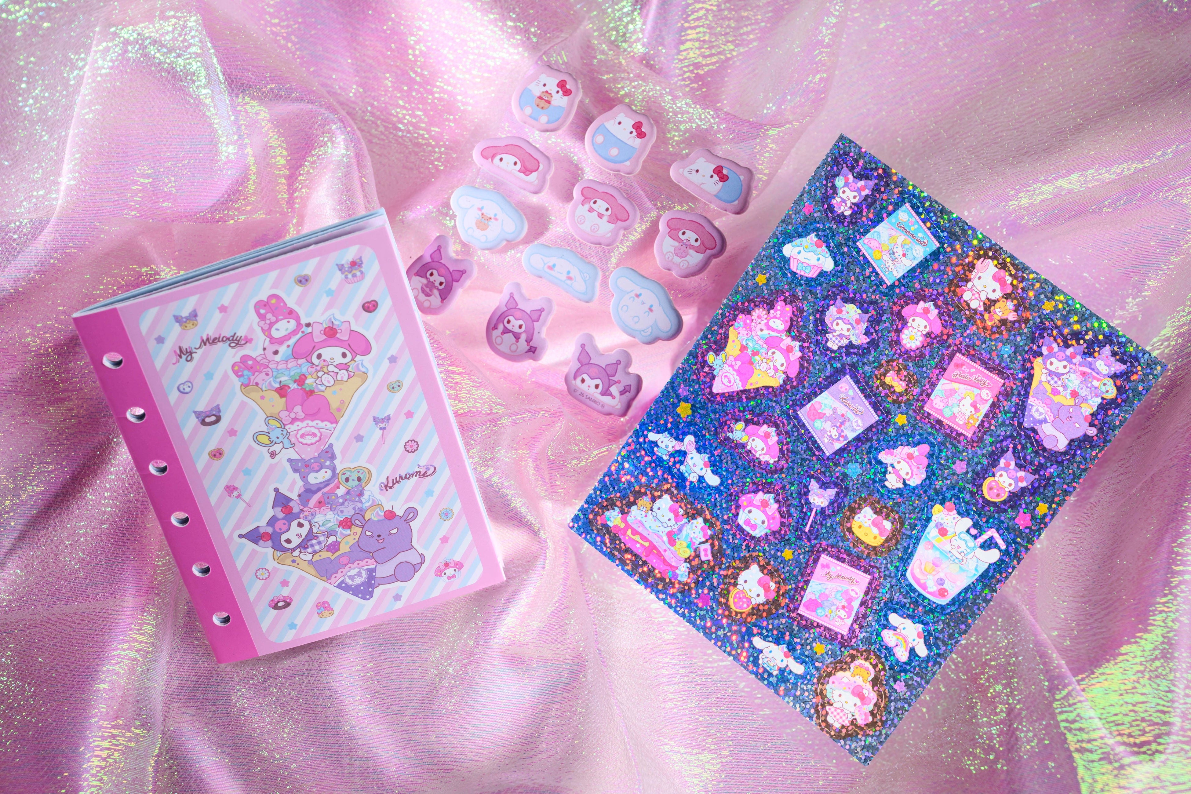 サンリオキャラクターズのオリジナルデザイン！ シール帳＆シール2枚が