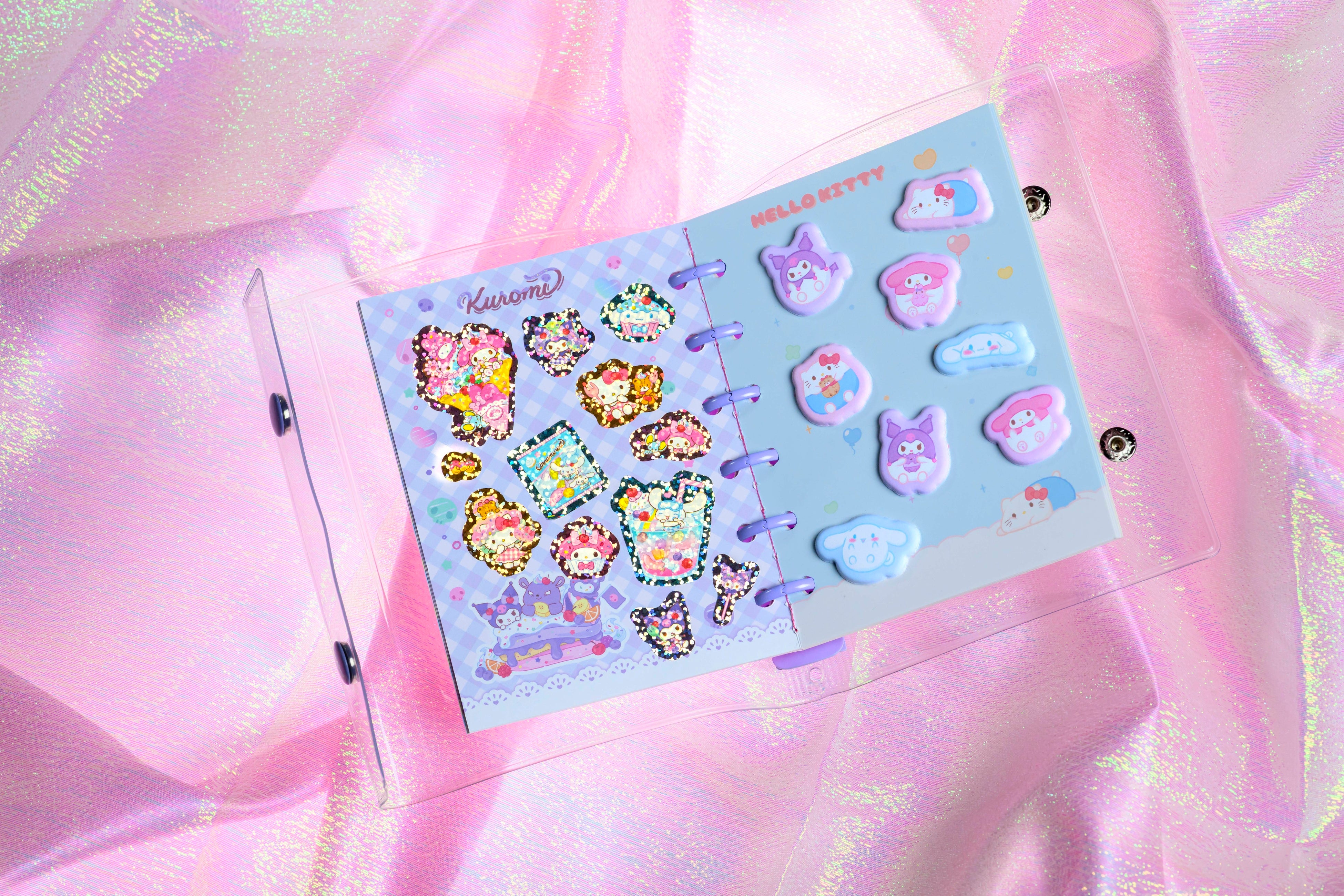 サンリオキャラクターズのオリジナルデザイン！ シール帳＆シール2枚が