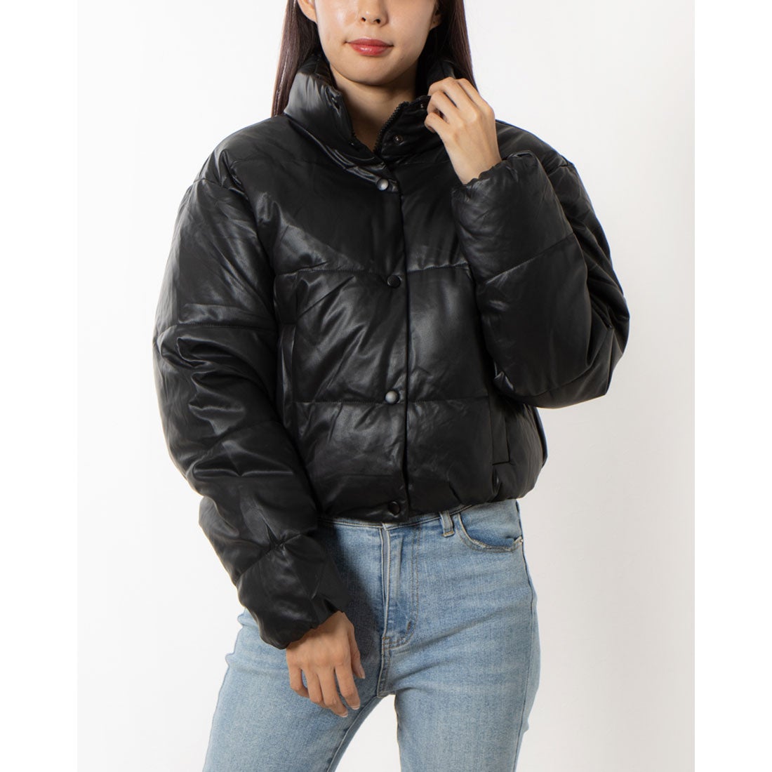 ベスジョーヤ VESGIOIA イタリア製フェイクレザージャケット