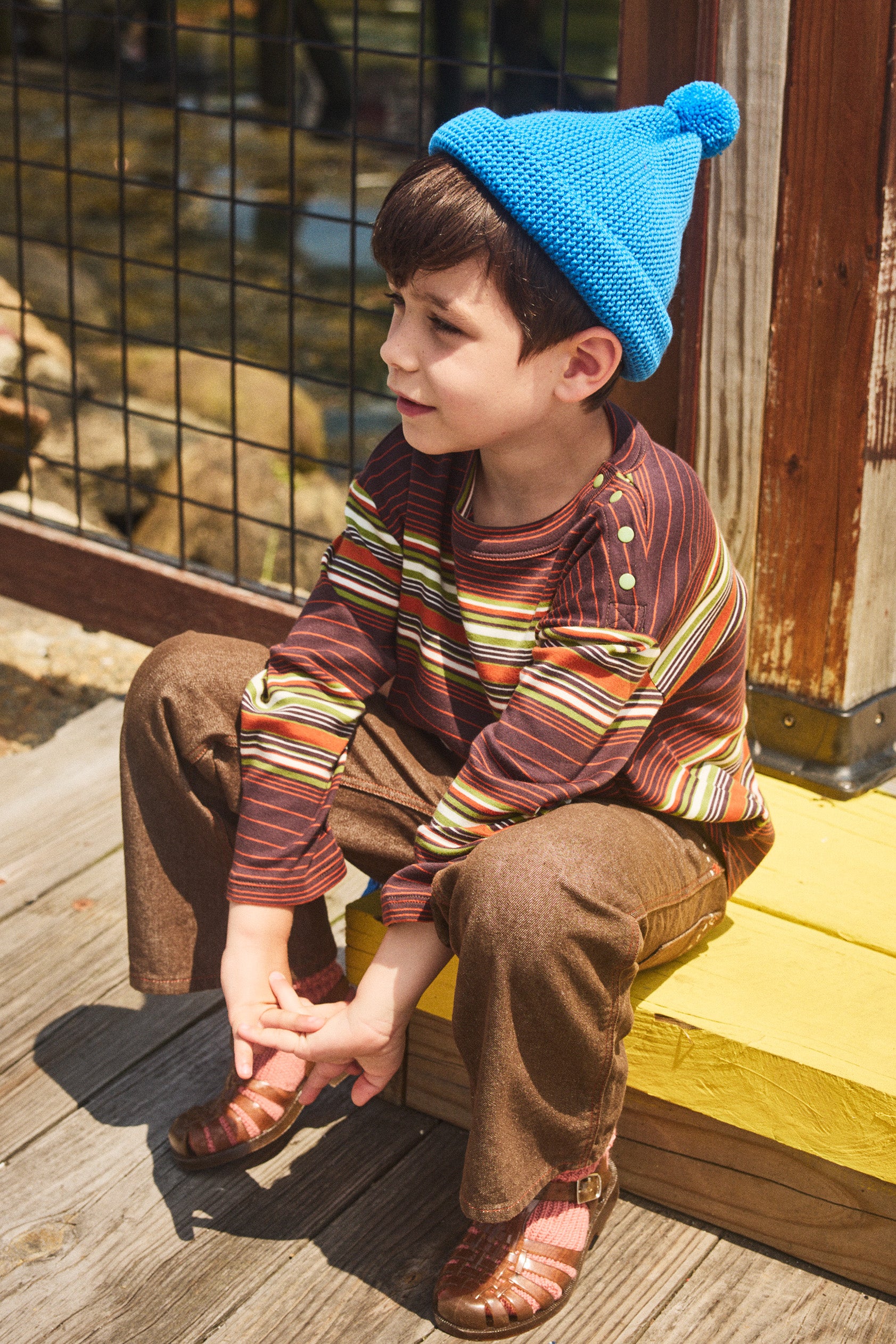 mishaandpuff Garter Hat コンフェッティ 4-8y mishaandpuff Garter