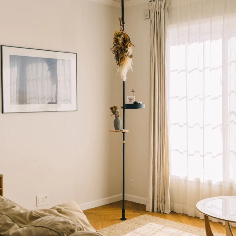 ドローアライン テンションロッド C / ブラック(200-275cm※横つっぱり