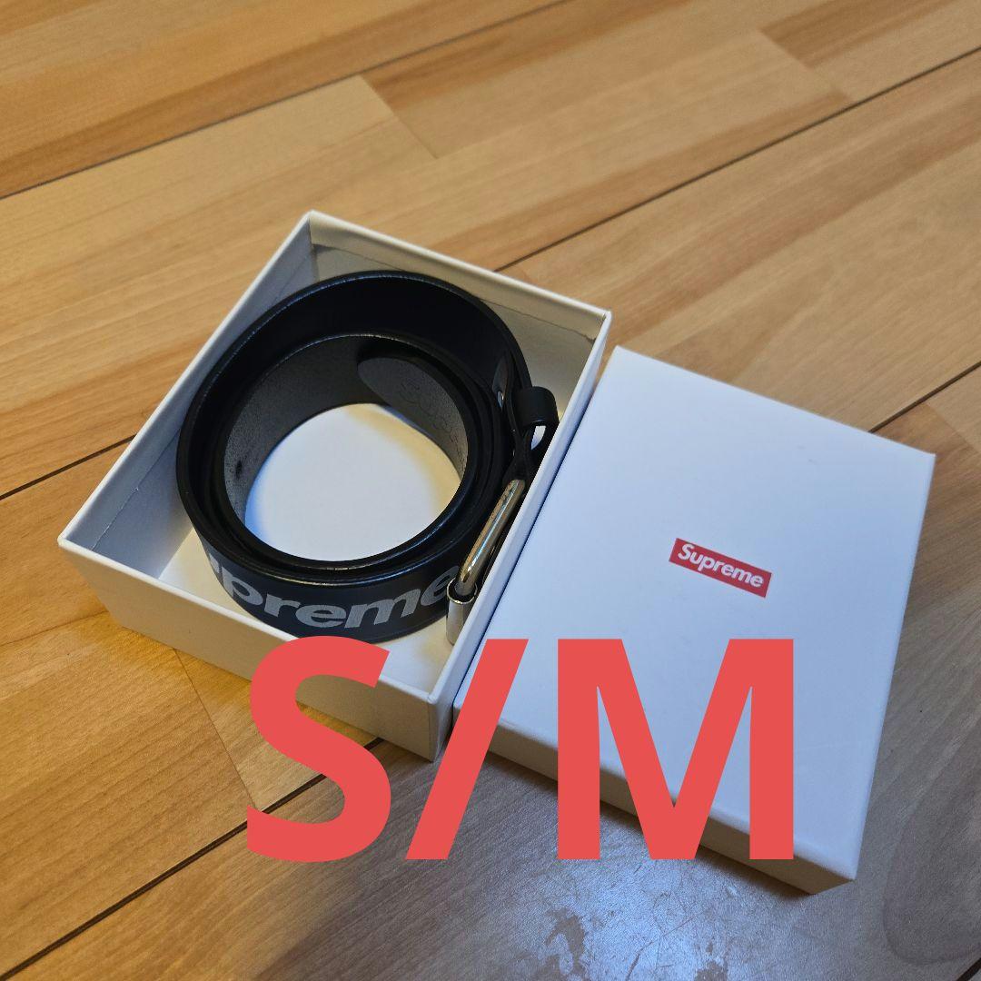 小物 Supreme Repeat Leather Belt BLACK S/M
