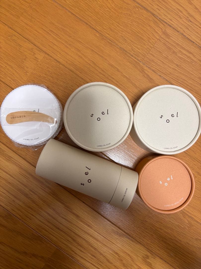 soel リビングオイルセラム、リビングオイルソープ、マンリソープ