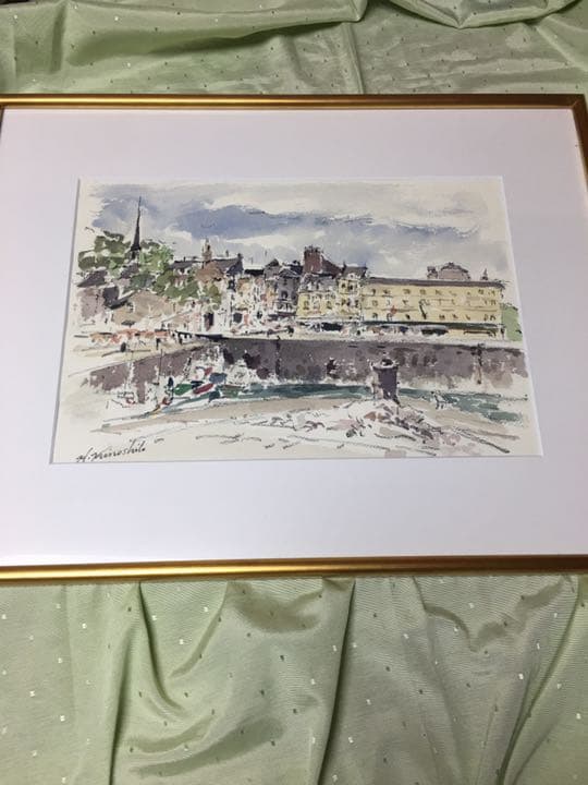 木下博寧画伯水彩画　【オンフルール】