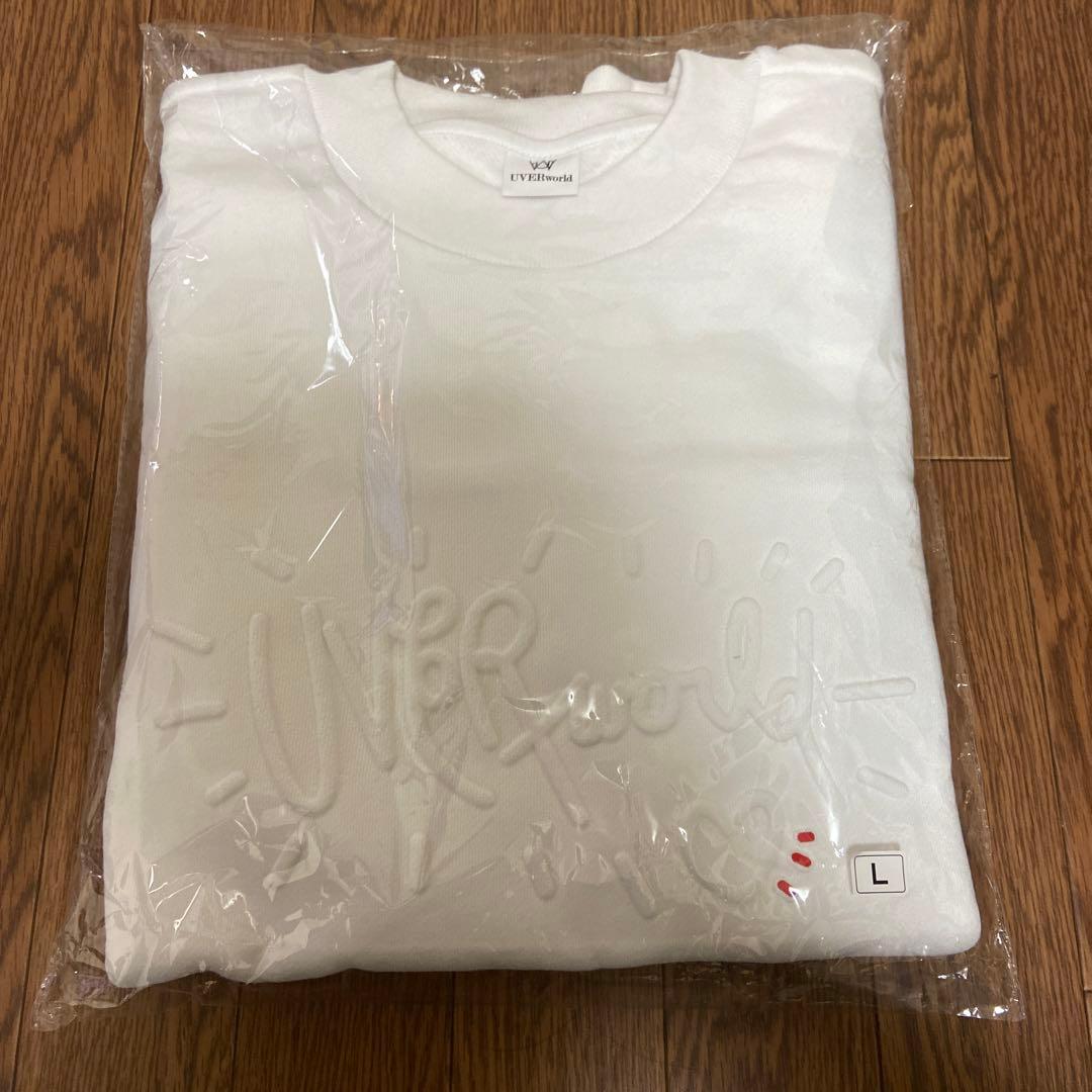 UVERworld エンボススウェット　ホワイト　L size