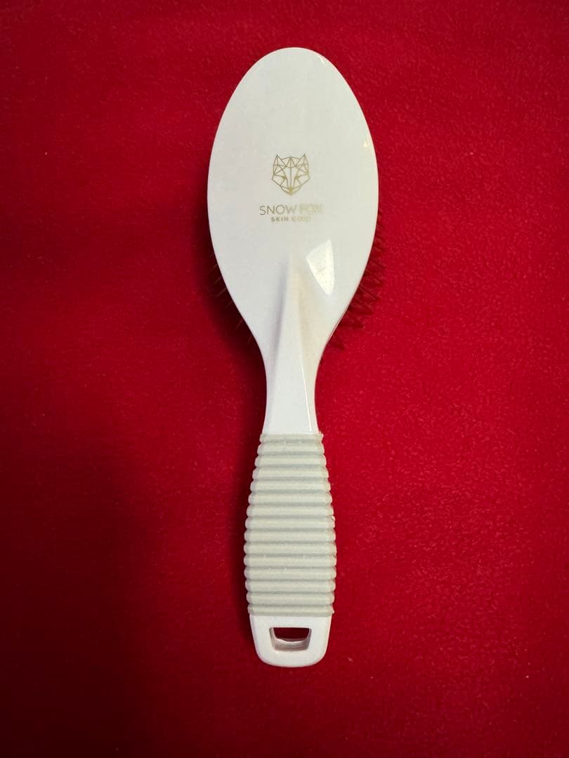  FOX スノーフォックス　白　ブラシ SNOW FOX SKINCARE NEW プレミアム FOX カッサ ヘアブラシ ホワイト