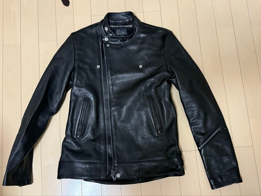 ライダースジャケット　ブラック　ロンジャン　Mサイズ