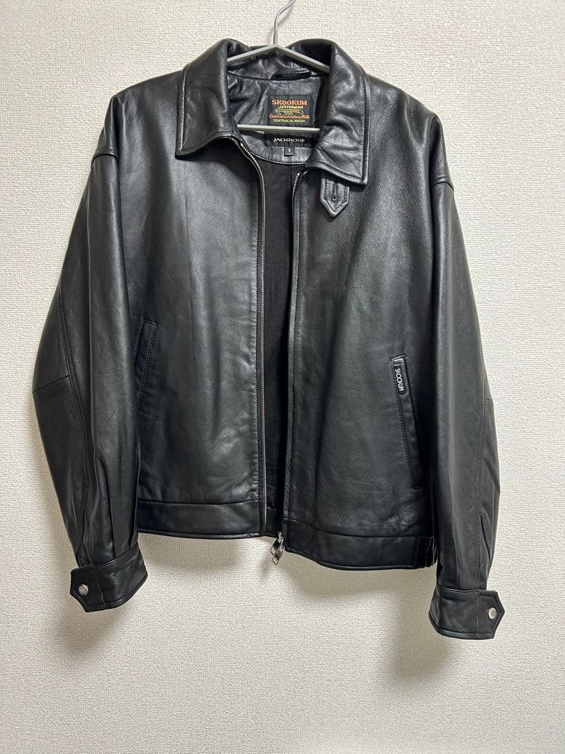 SKOOKUM.JE LAMB LEATHER ZIP JACKET - メルカリ