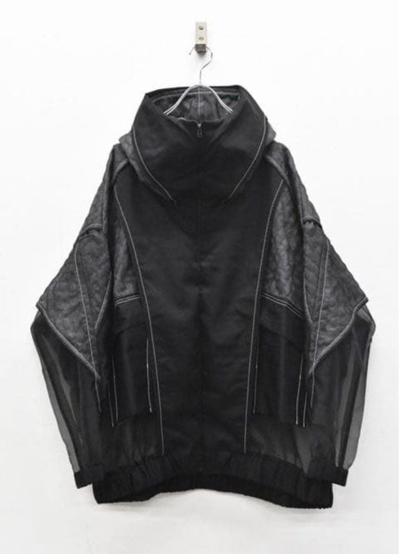 バルムング キルトオーガンジーハイネックビッグパーカー