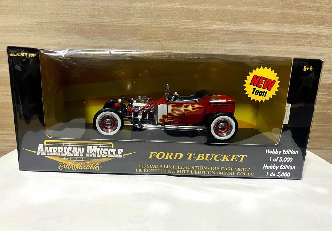 アメリカンマッスル 1/18 FORD T-BUCKET ファイアパターン Amazon.com: Lucky Diecast 1/18 Scale 92829 1923 Ford T-Bucket Top
