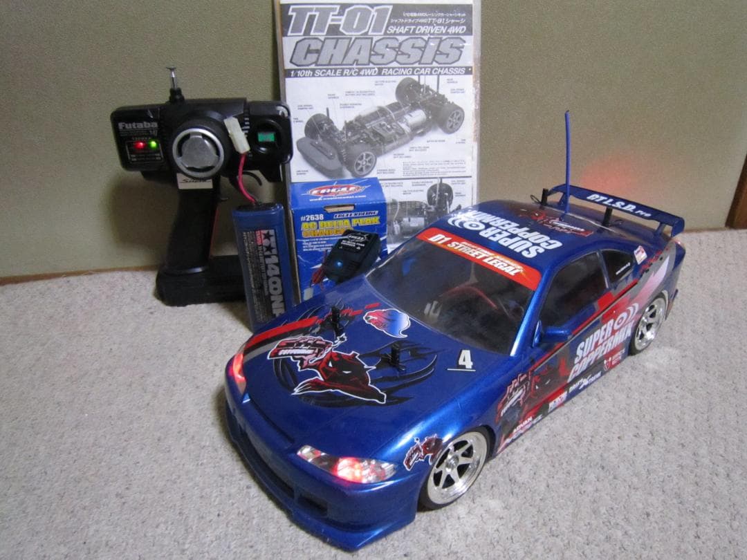 1/10 完全動作品 フルセット タミヤ TT01 シルビア S15 カスタム