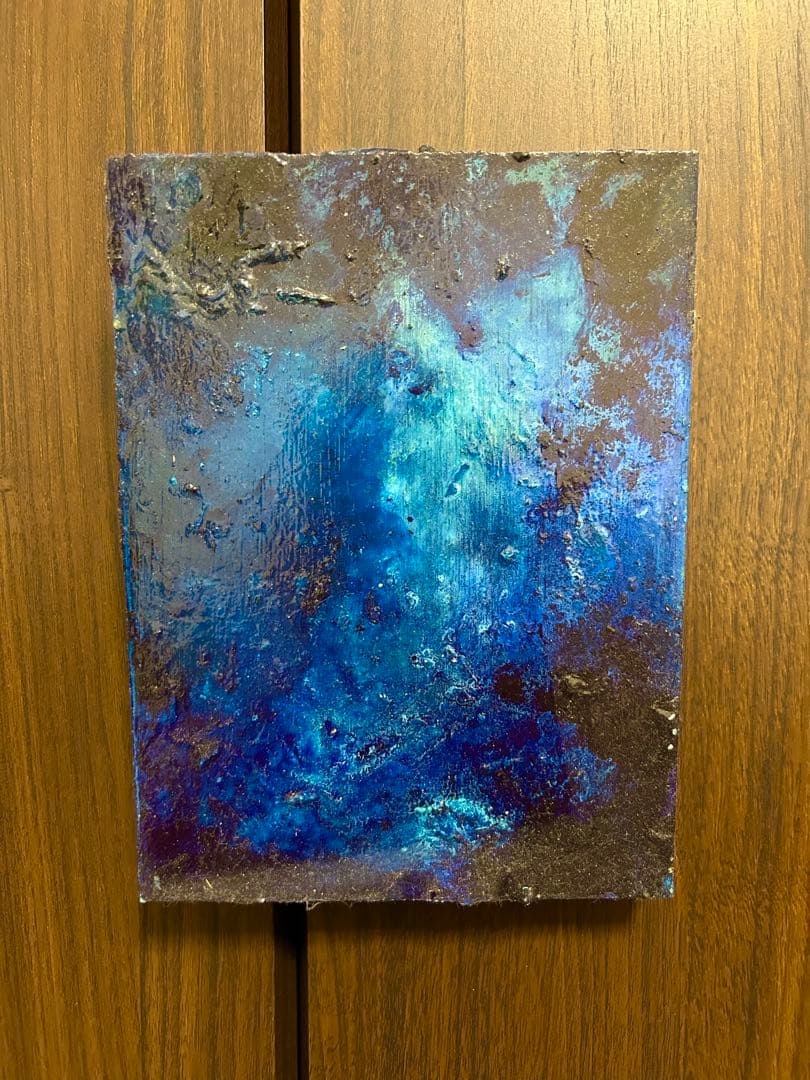 抽象画 青い 海 油絵 絵画 油彩画 オリジナル