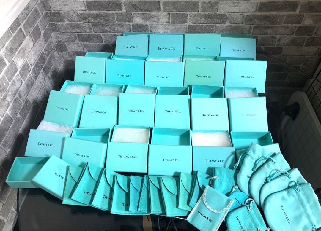 ティファニー アクセサリーケース アクセサリー空箱22箱 巾着、保存袋18枚