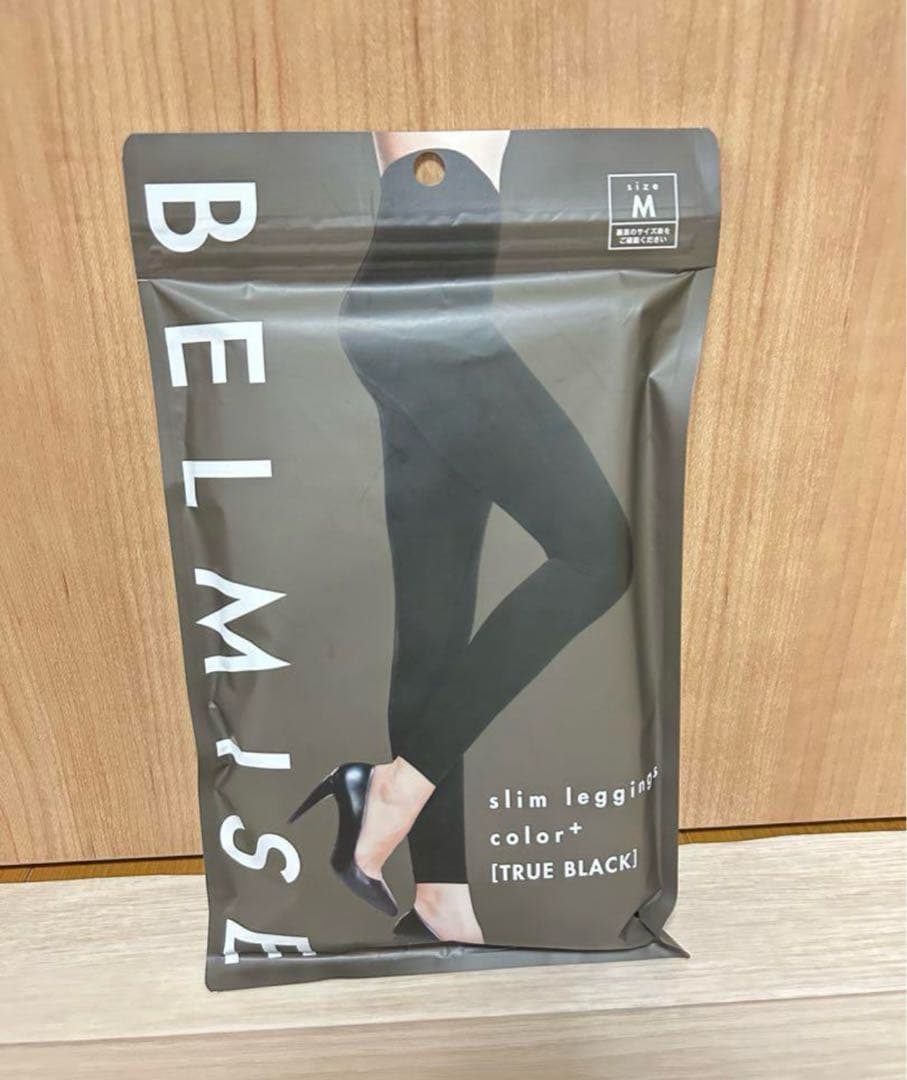 BELMISE スリムレギンス Mサイズ トゥルーブラック　×2