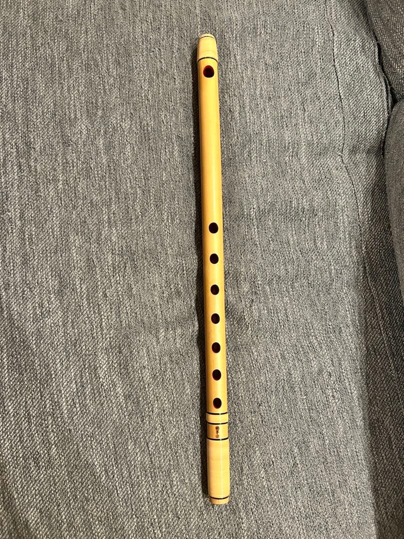 【美品】篠笛 獅子田 紫山 7穴4本調子 お囃子