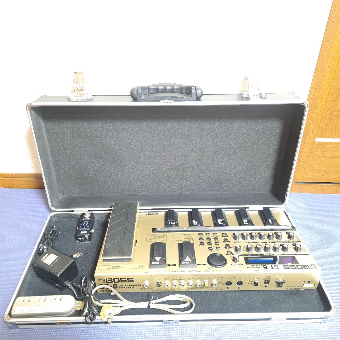 492】 BOSS GT-6 マルチエフェクター　ハードケース　KORGチューナ