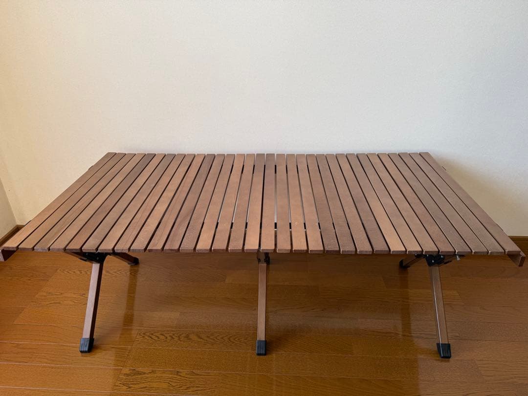 【美品】Hilanderロールトップテーブル 120cm ダークブラウン