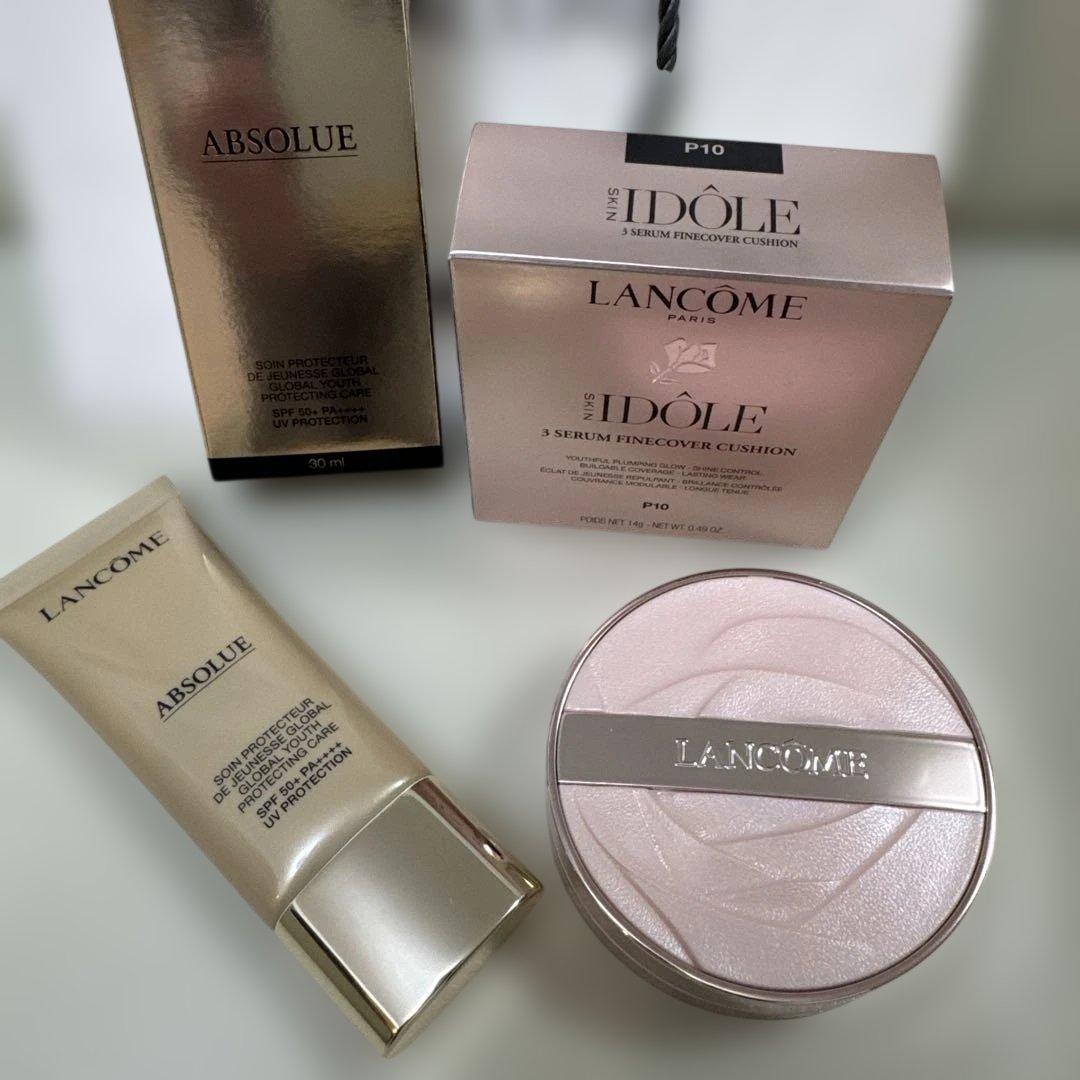 ランコムイドルスキンセラムファインカバークッションP10アプソリュ下地