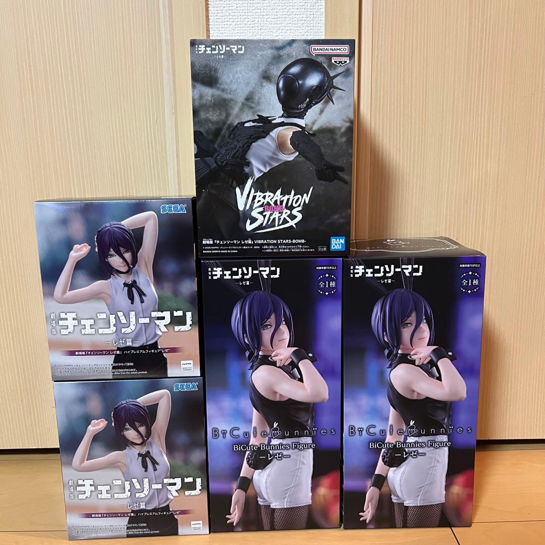 【チェンソーマン】　プライズ　フィギュア　まとめ売り　レゼ（ボム）　5個セット