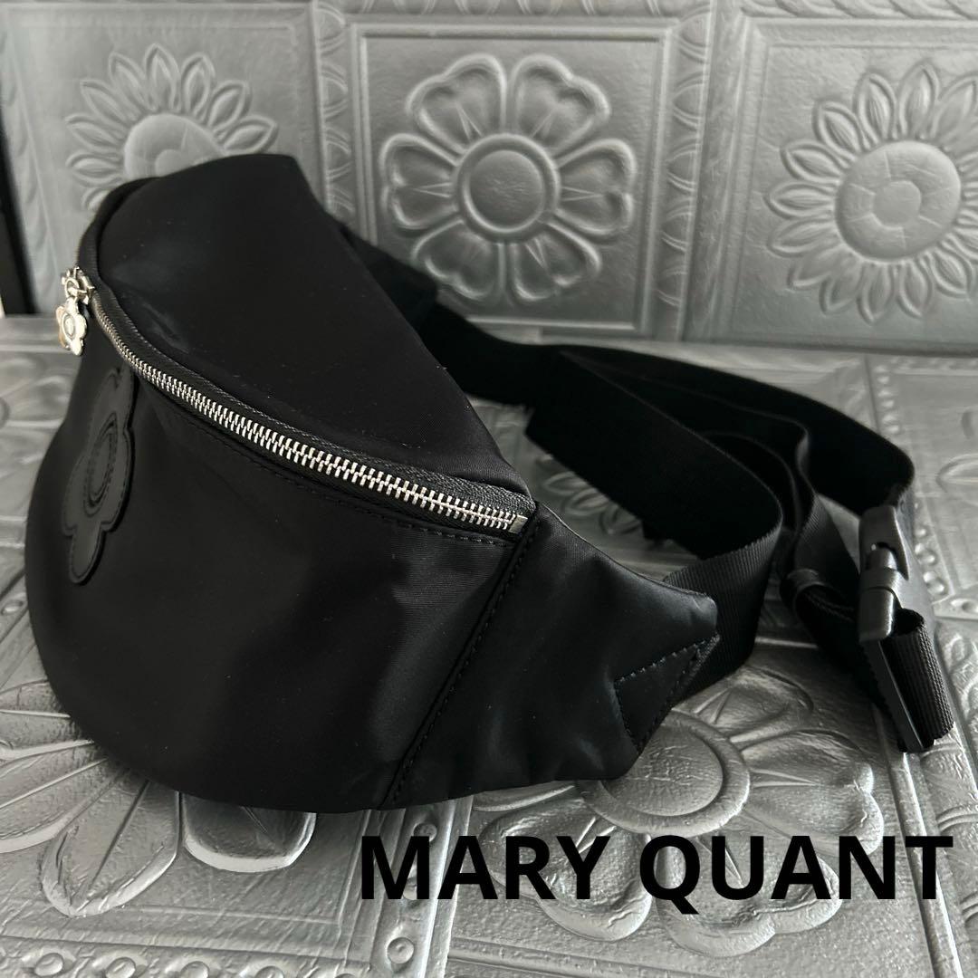 マリークワント ボディバッグ ウエストバッグ デイジー ブラック