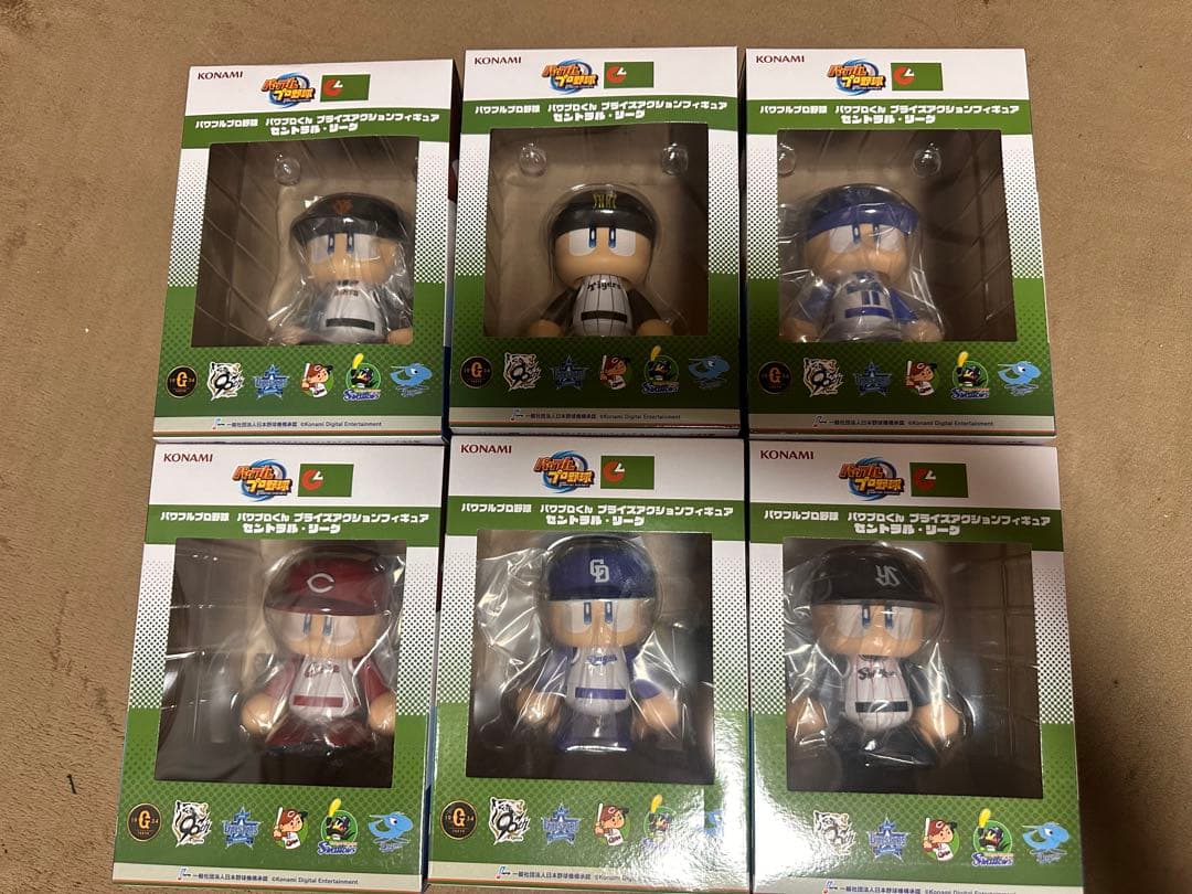 KONAMI パワプロくん プライズアクションフィギュア セ・リーグ6体セット