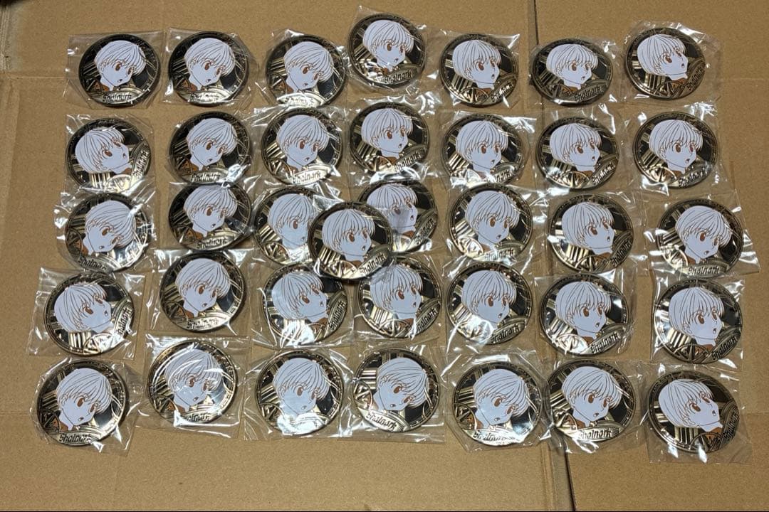 ハンターハンター　彫金　缶バッジ　中国　海外　シャルナーク　彫金シリーズ　セット HUNTER×HUNTER ハンター×ハンター 彫金シリーズ 缶バッジ シャルナーク