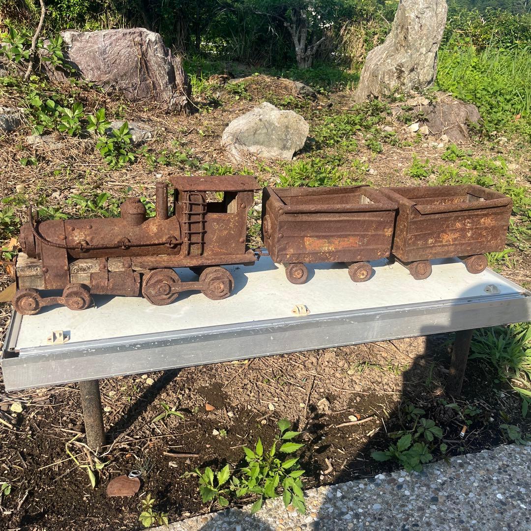 アンティーク　蒸気機関車　炭水車✖️2付　大 Amazon.co.jp: ヴィンテージ蒸気機関車の彫刻 - 樹脂素材のスチーム