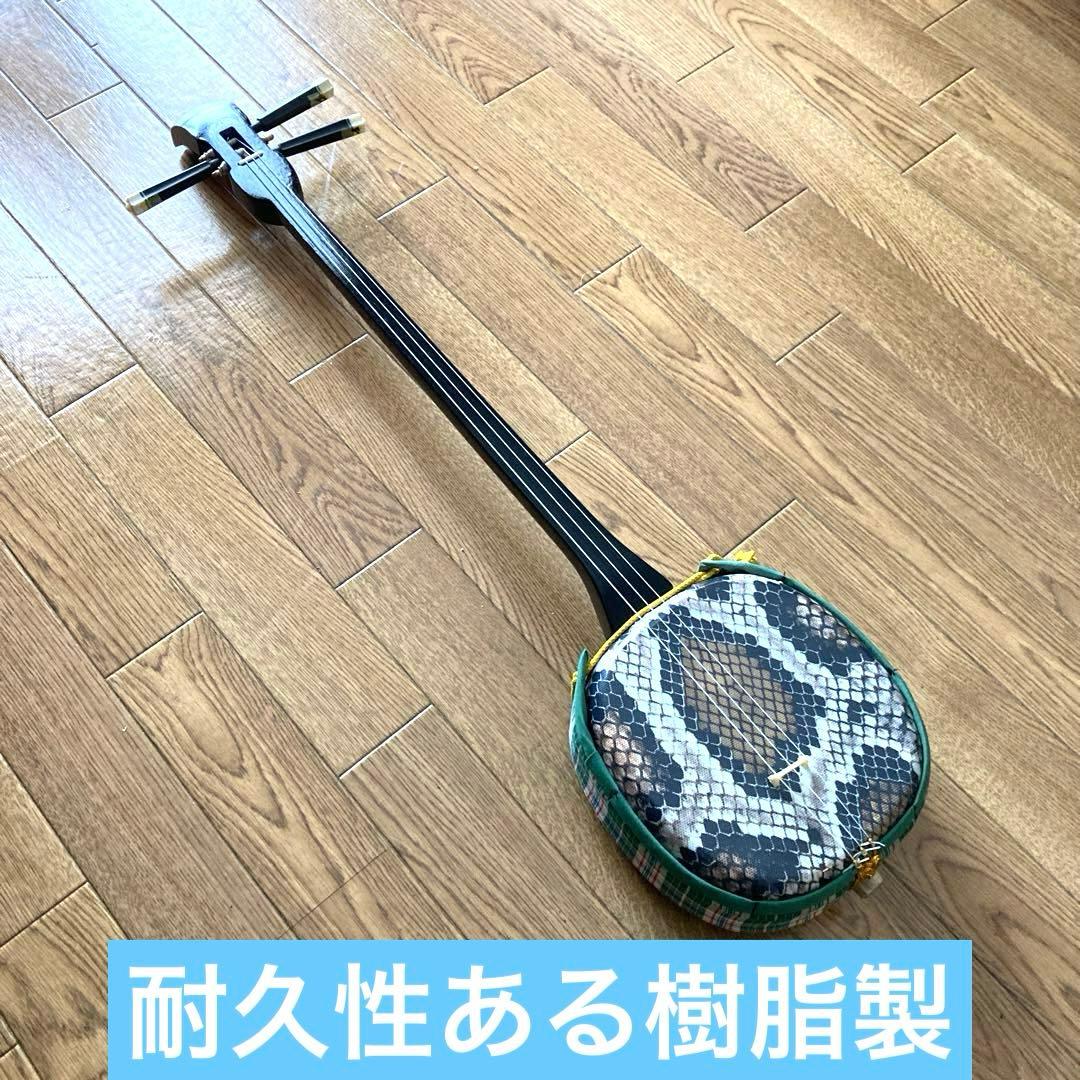 【David.K】蛇皮「デザイン」の三線（戻らないカラクイ付き）