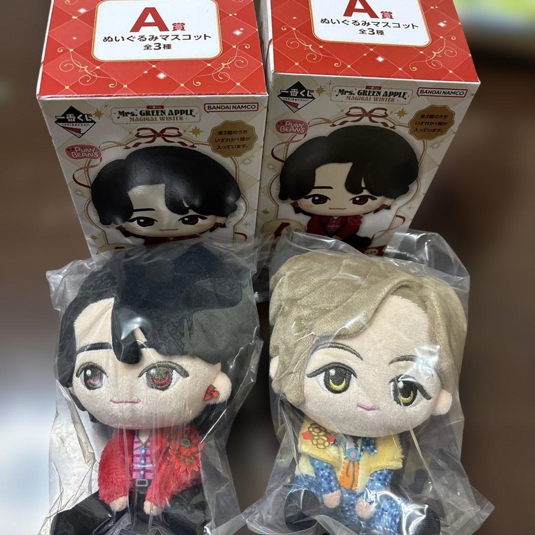 ミセス　一番くじ　大森元貴　藤澤涼架　ぬいぐるみ　セット 新品・未開封】ミセス一番くじ A賞ぬいぐるみ 大森元貴＆藤澤涼架 2点