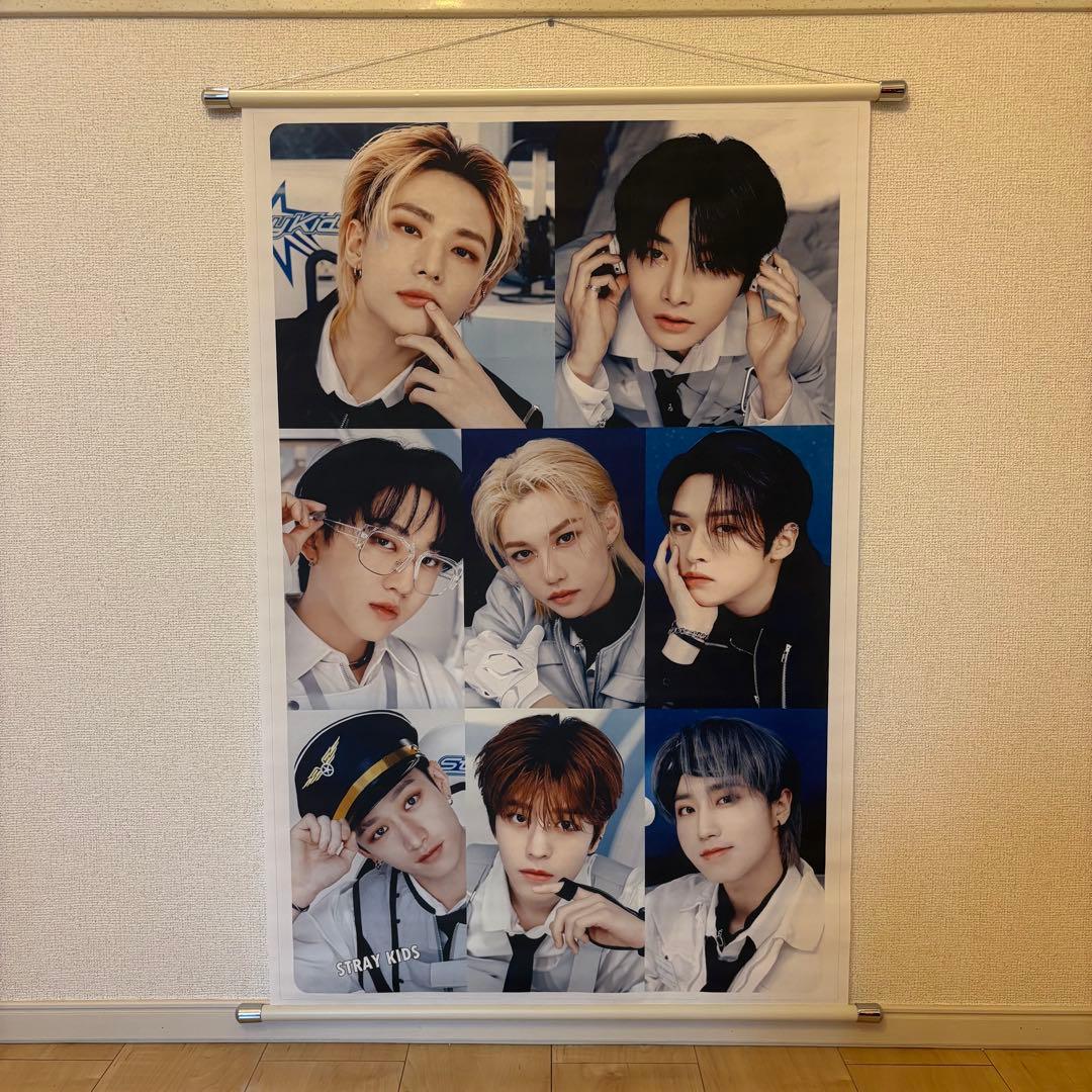 【期間限定値下げ】ストレイキッズ／特大タペストリー／6本セット ストレイキッズ STRAYKIDS スキズ 大型 タペストリー 60×90 韓流