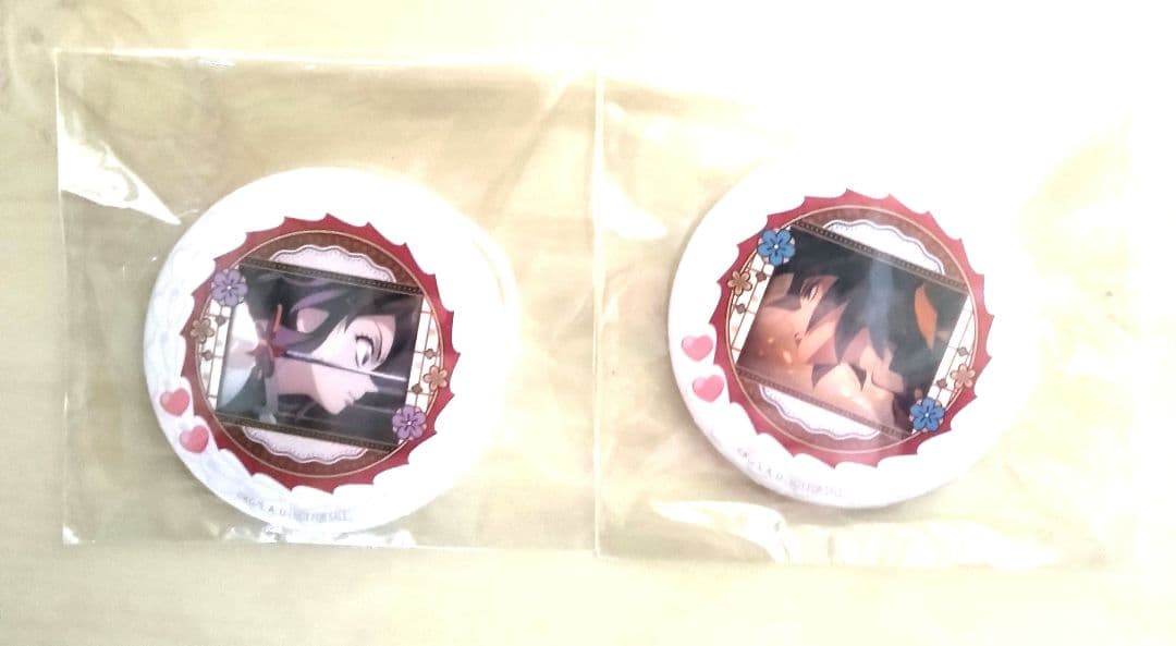 2点　バレンタイン　プリロール　鬼滅の刃　2026 　缶バッジ　　義勇 　しのぶ