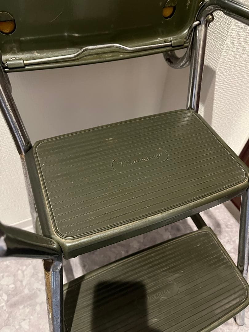 Mercury マーキュリー折りたたみ椅子 踏台 グリーン ダルトン スツール