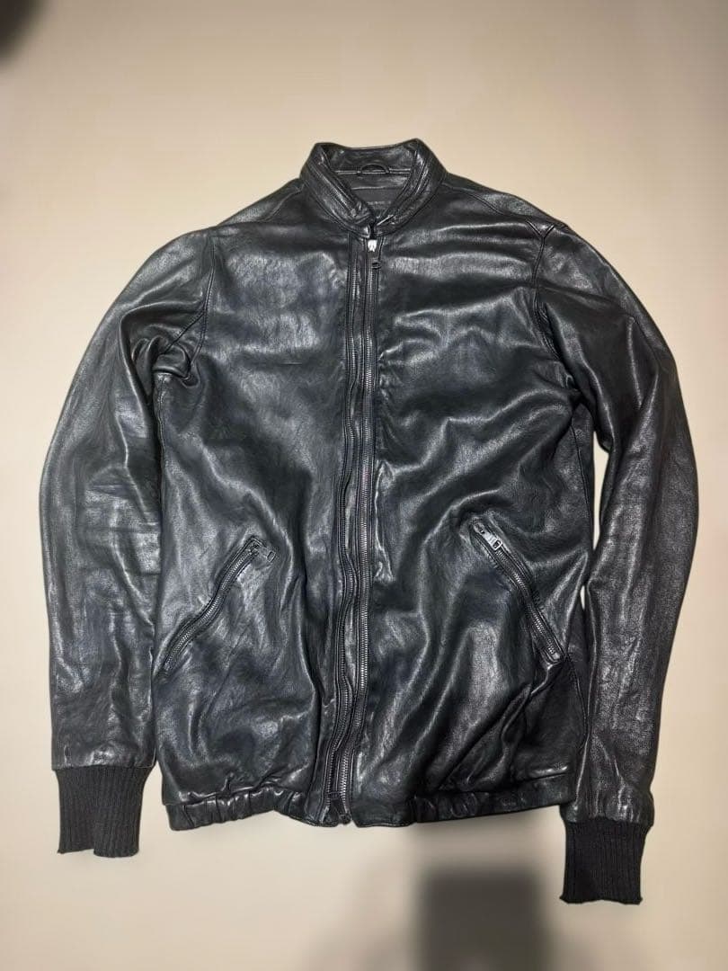 GIORGIO BRATO レザーシングルライダースジャケット48