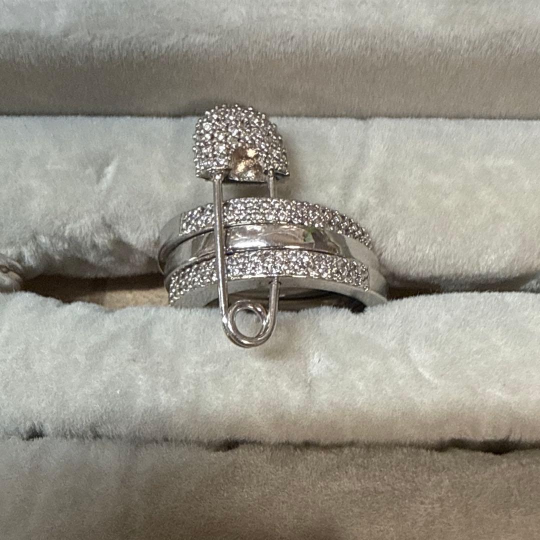 apm monaco エーピーエムモナコ ag925 安全ピン リング 12号 - メルカリ