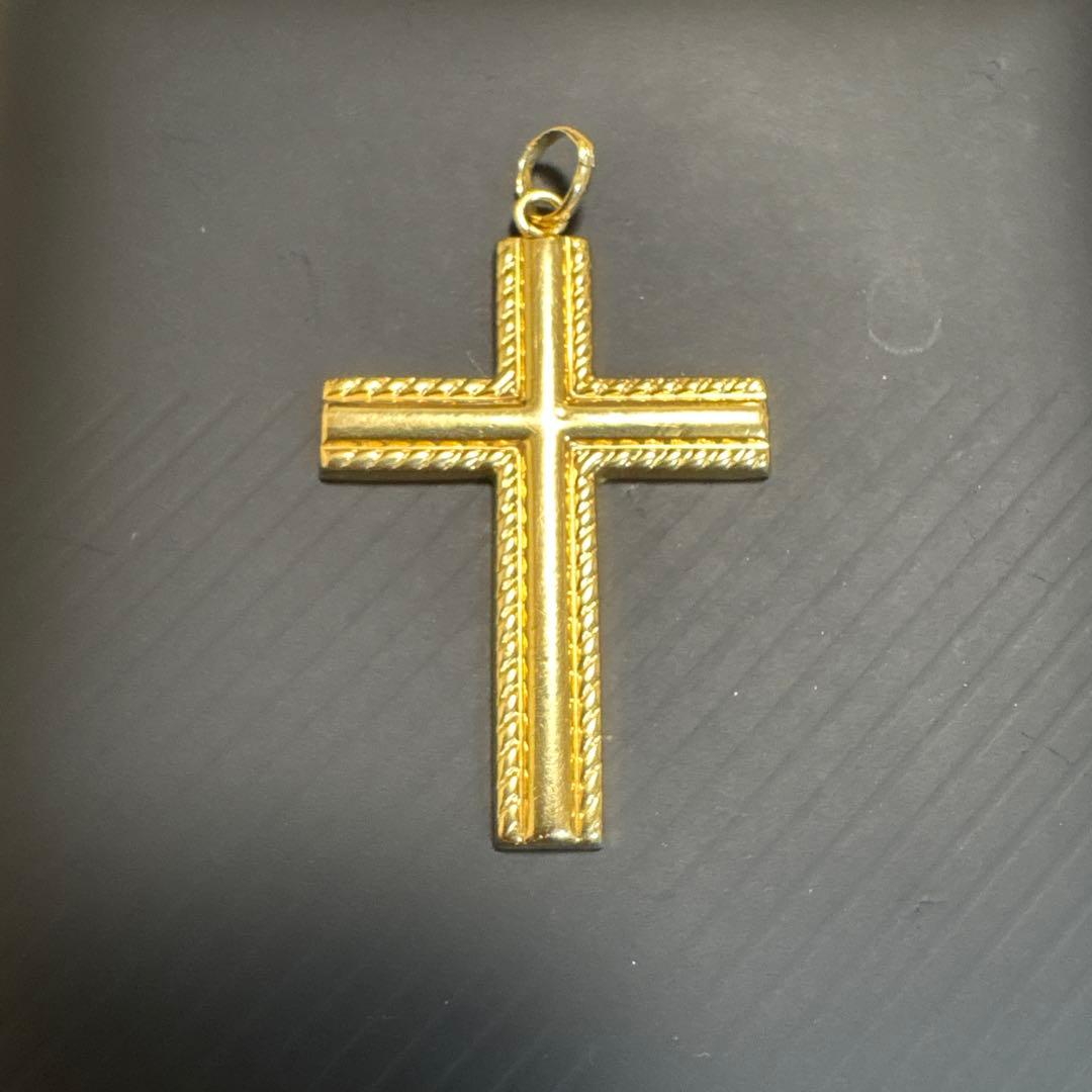 暴れん棒将軍 　K18ゴールド 十字架 ネックレス 2g